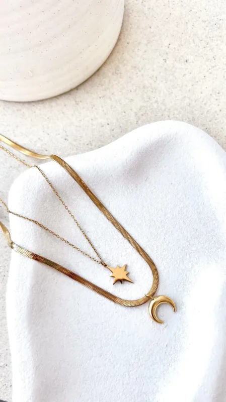 Night Sky Necklace - Gold sold by Billy J