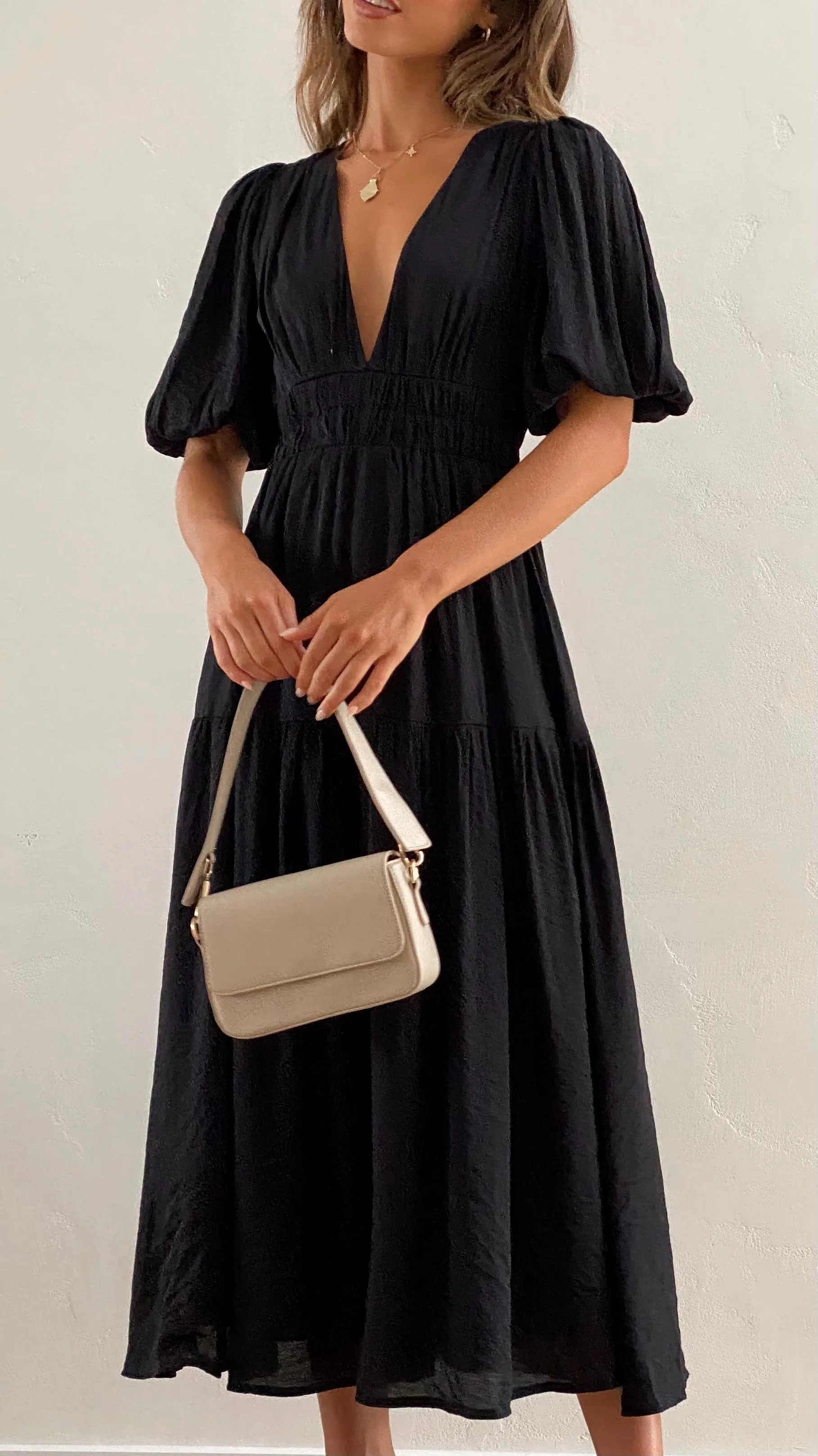 Erin Midi Dress - Black sold by Billy J product image thumbnail 5