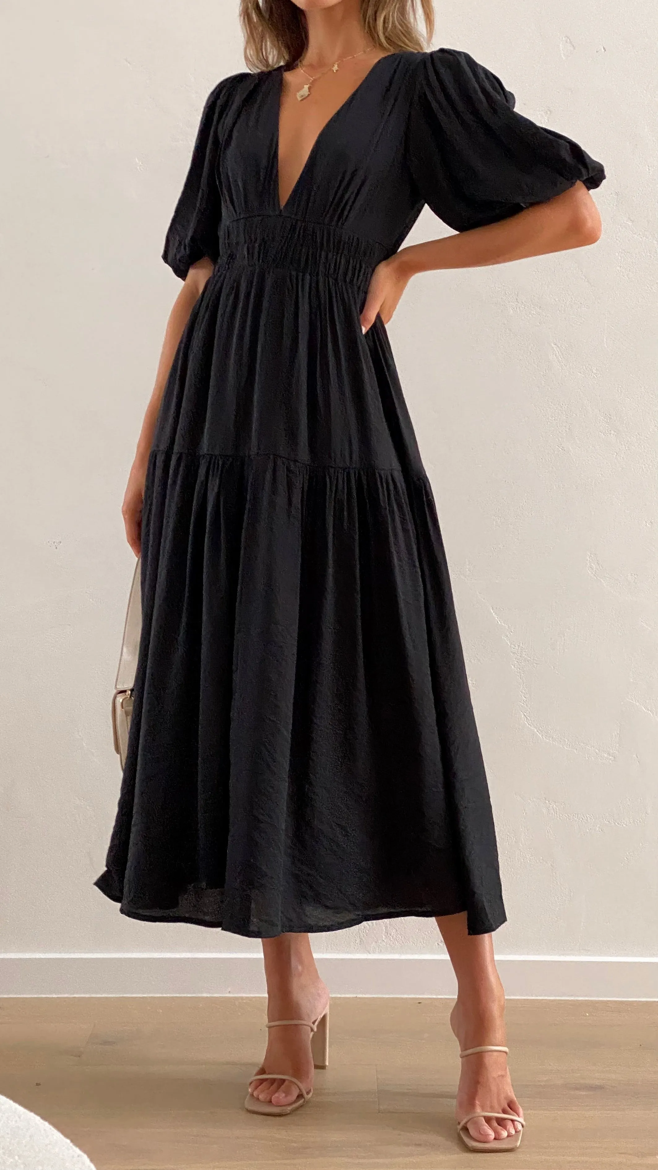 Erin Midi Dress - Black sold by Billy J