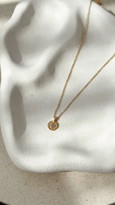 September Birthstone Necklace - Sapphire made by Billy J