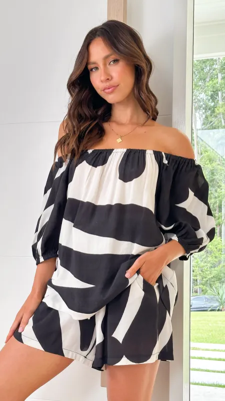 Genevieve Off Shoulder Top - Taormina sold by Billy J