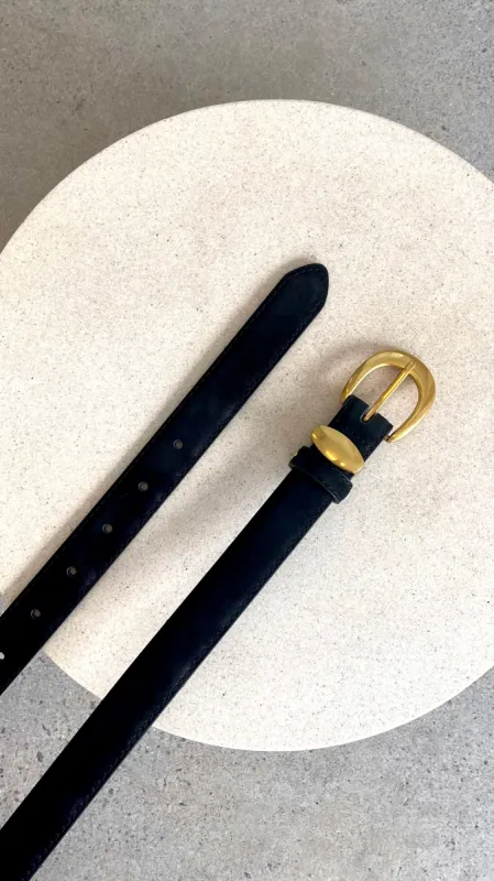 Maya Leather Belt - Black sold by Billy J