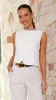 Monica Vest - White sold by Billy J