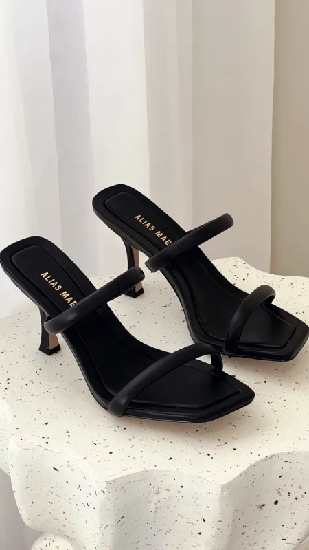 Alias Mae Kasey Heel - Black Burnished made by Alias Mae