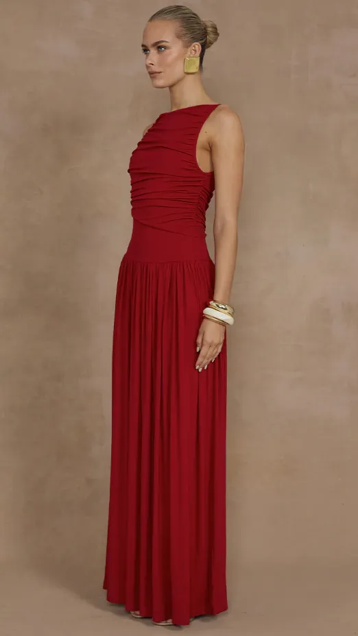 Nalla Maxi Dress - Cherry sold by Billy J product image thumbnail 5