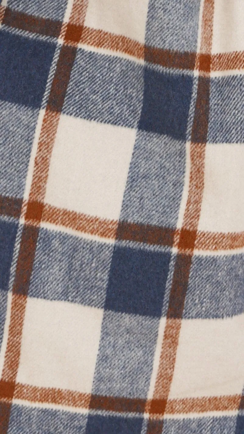 Saskia Jacket - Navy/Cream Check sold by Billy J product image thumbnail 3