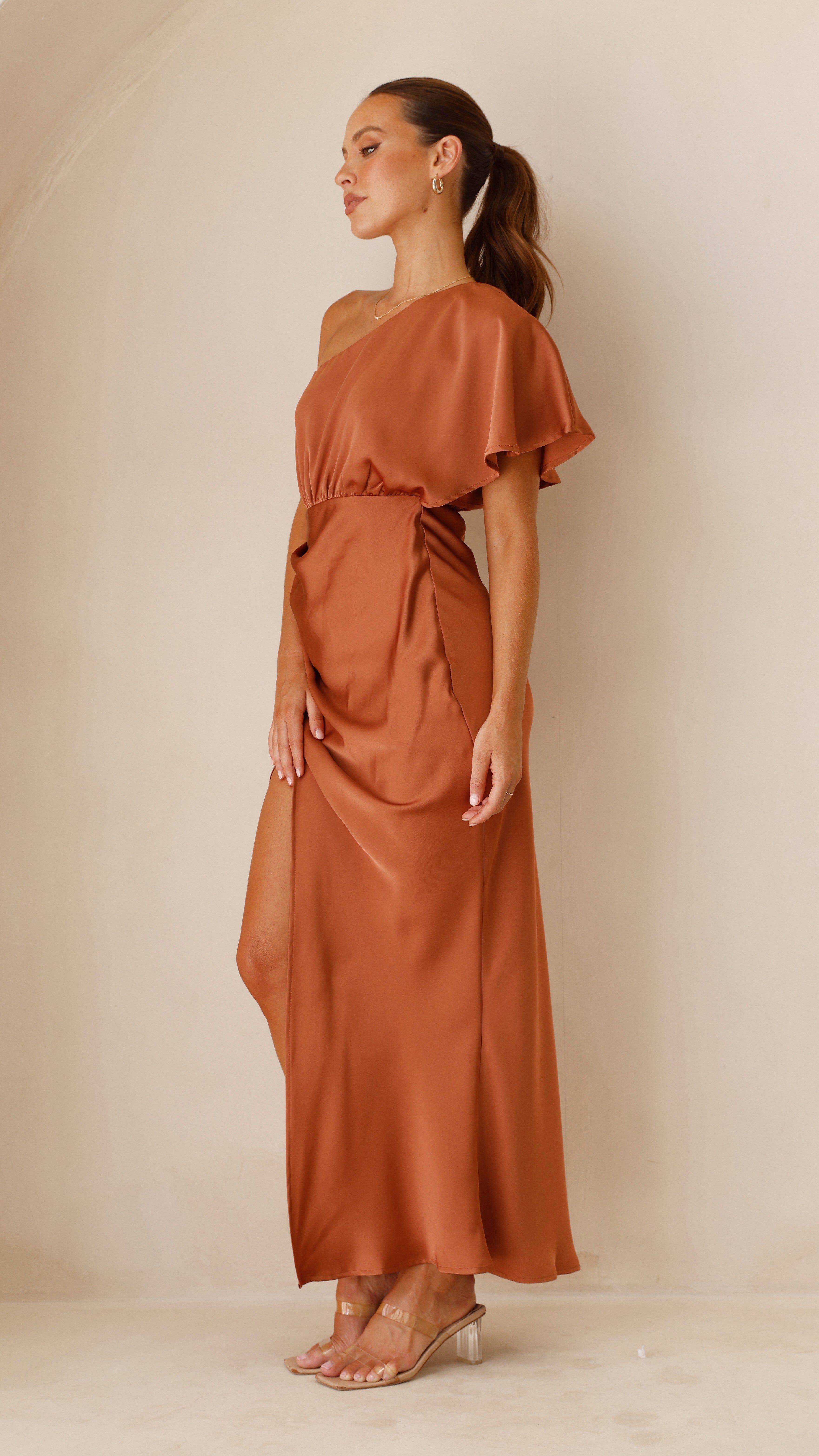 Cindy Maxi Dress - Copper sold by Billy J product image thumbnail 3