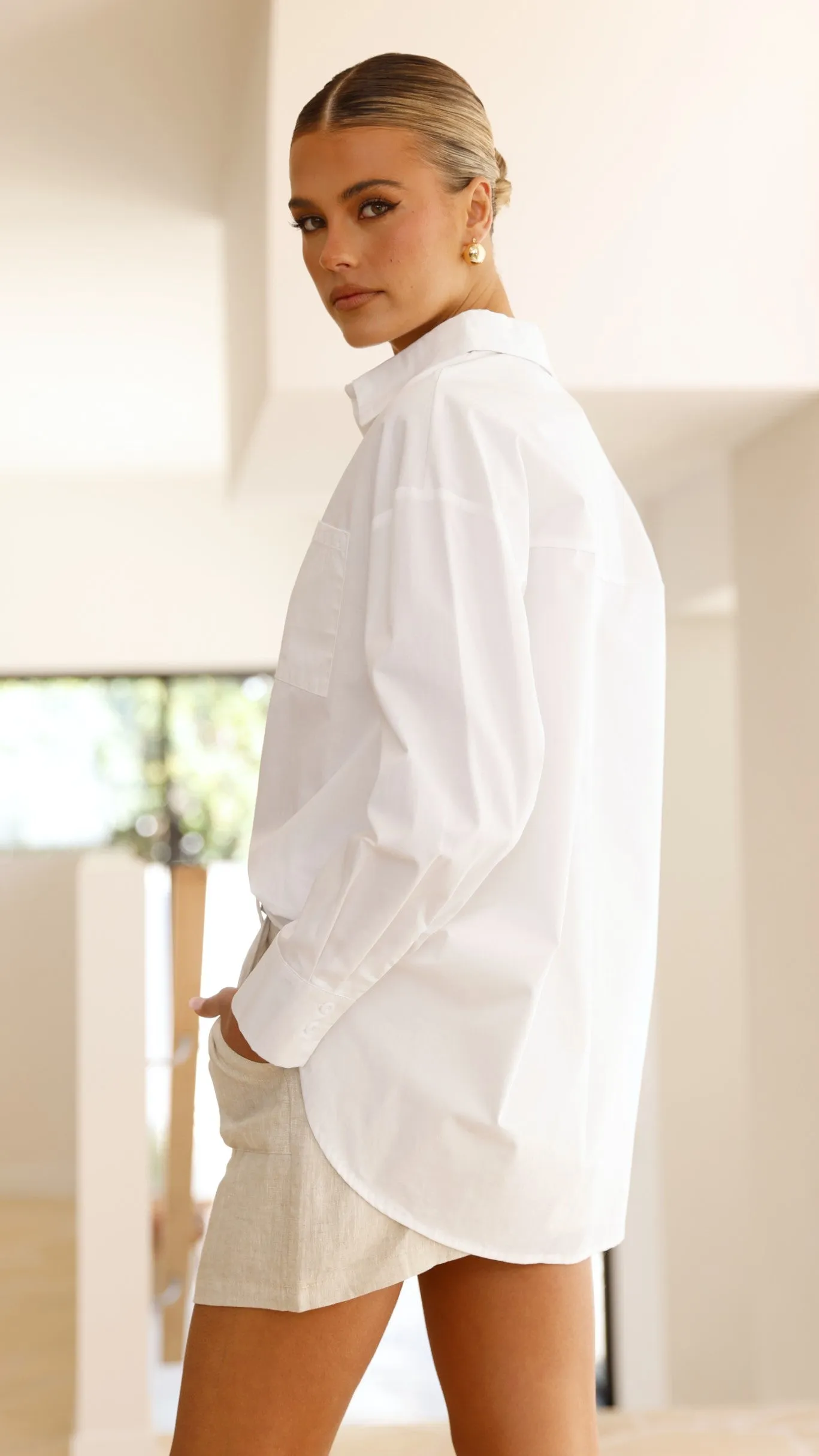 Deja Vu Oversized Shirt - White sold by Billy J product image thumbnail 2