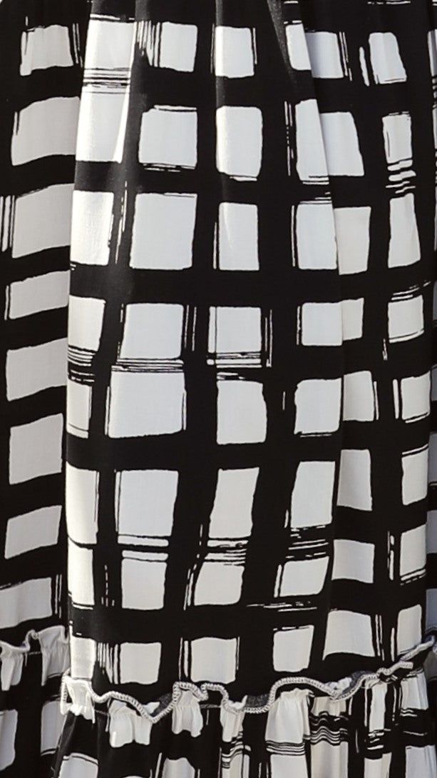 Maybel Maxi Dress - Black/White sold by Billy J product image thumbnail 4