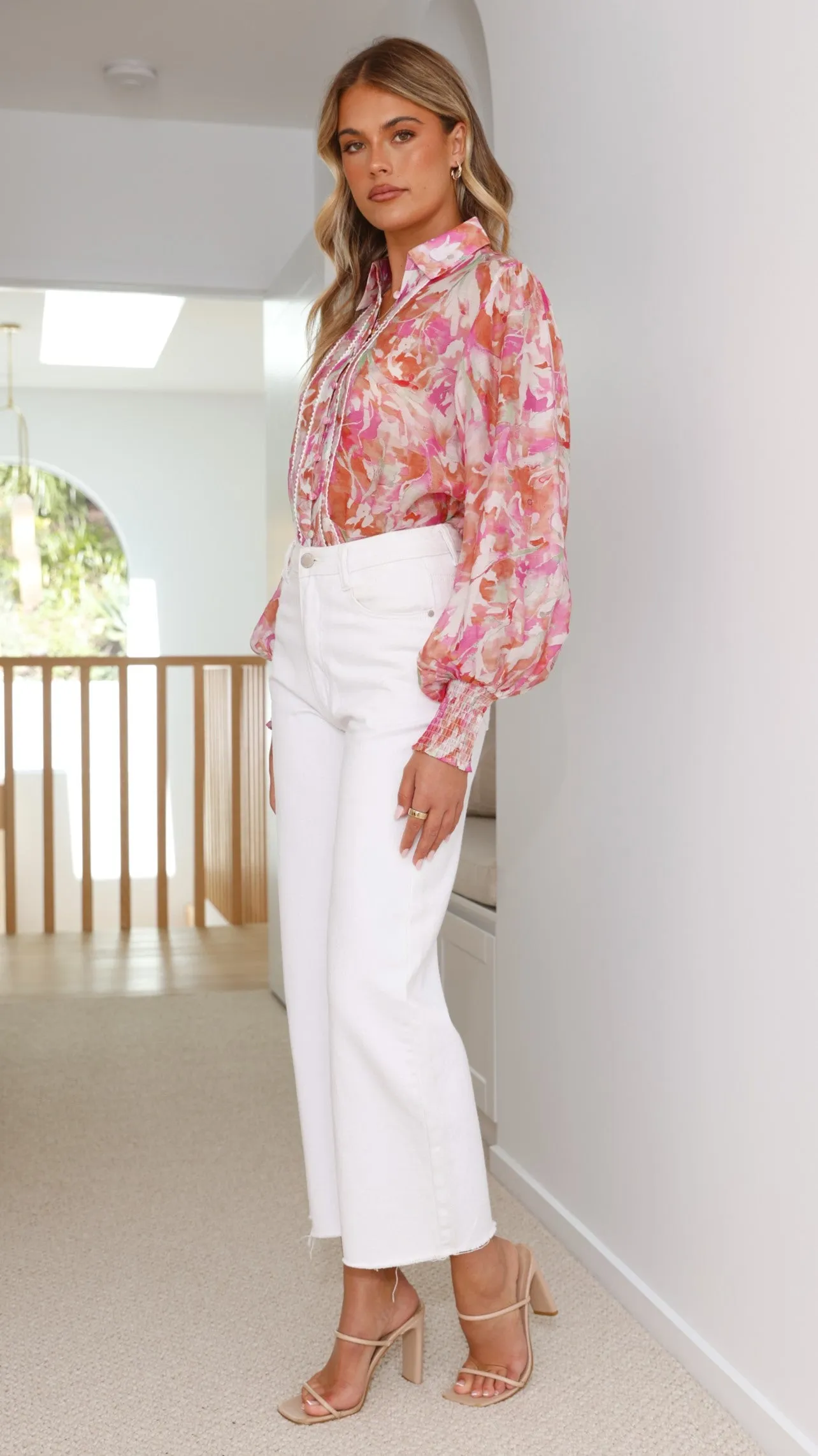 Flora Top - Pink Floral sold by Billy J product image thumbnail 4