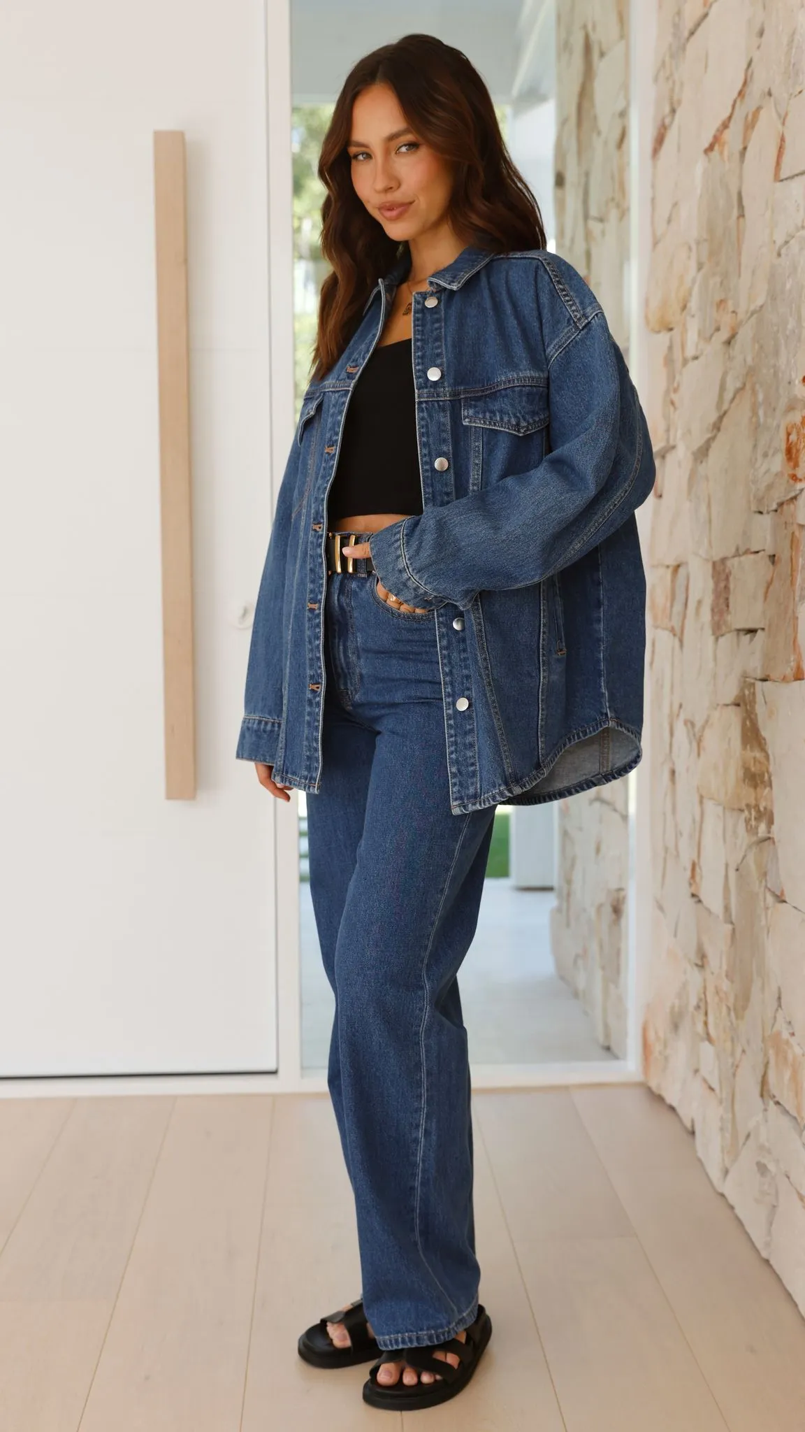 Organic Denim Jacket - Vintage Blue sold by Billy J product image thumbnail 4