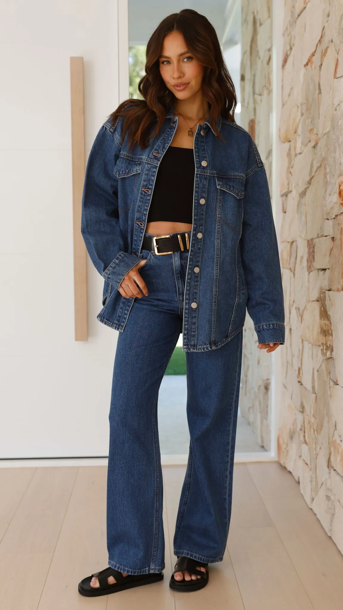 Organic Denim Jacket - Vintage Blue sold by Billy J product image thumbnail 2