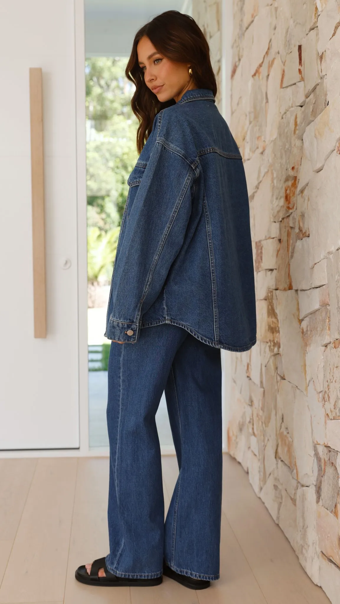 Organic Denim Jacket - Vintage Blue sold by Billy J product image thumbnail 3