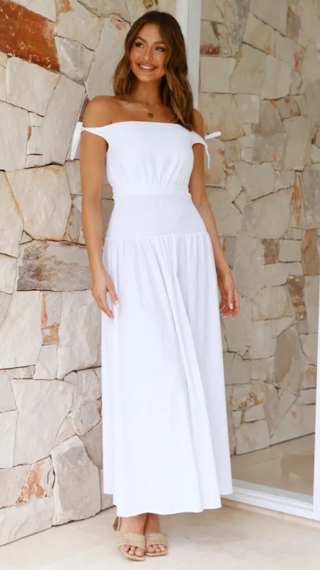 Adelaide Maxi Dress - White sold by Billy J