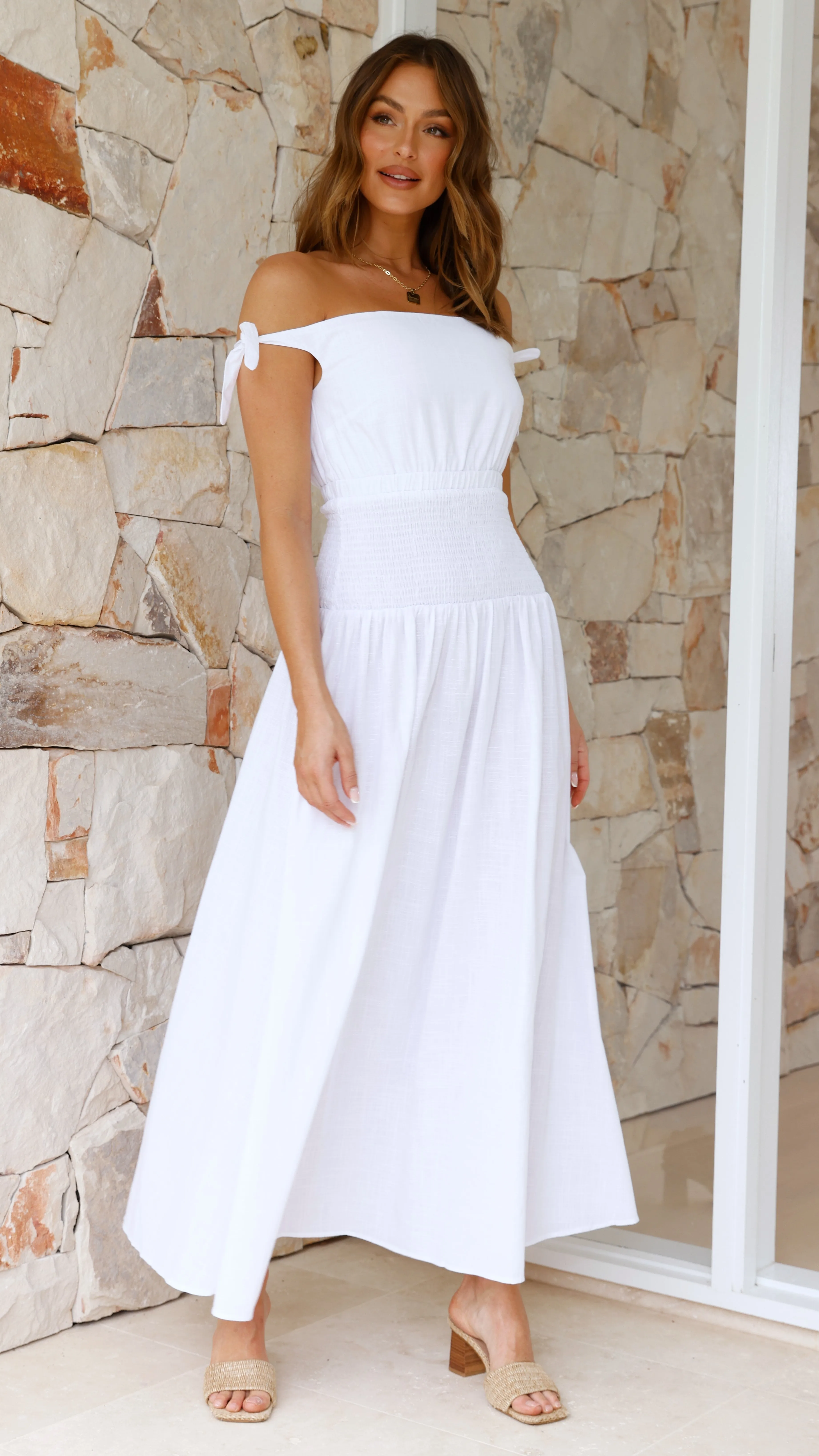 Adelaide Maxi Dress - White sold by Billy J product image thumbnail 5