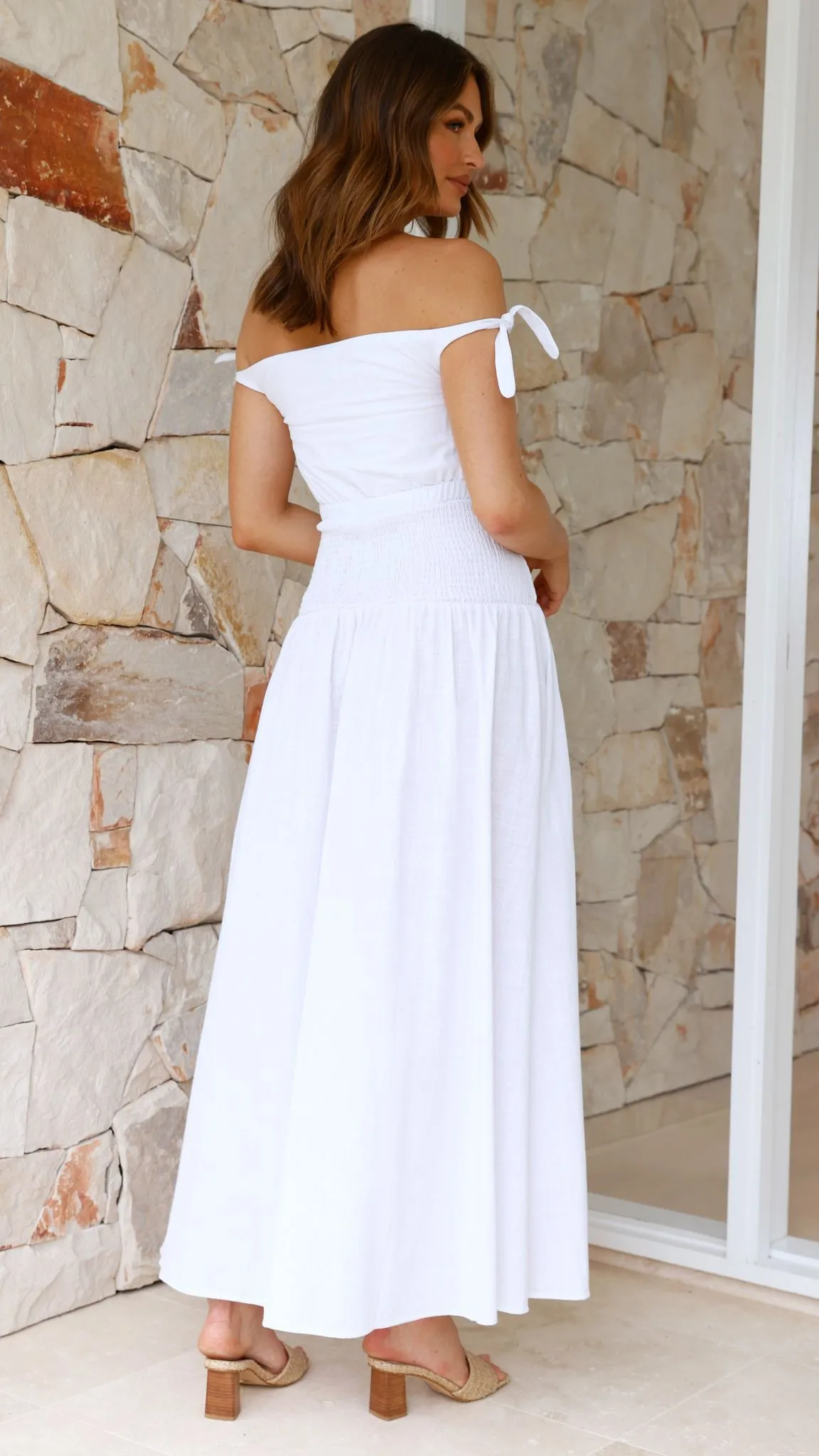 Adelaide Maxi Dress - White sold by Billy J product image thumbnail 2
