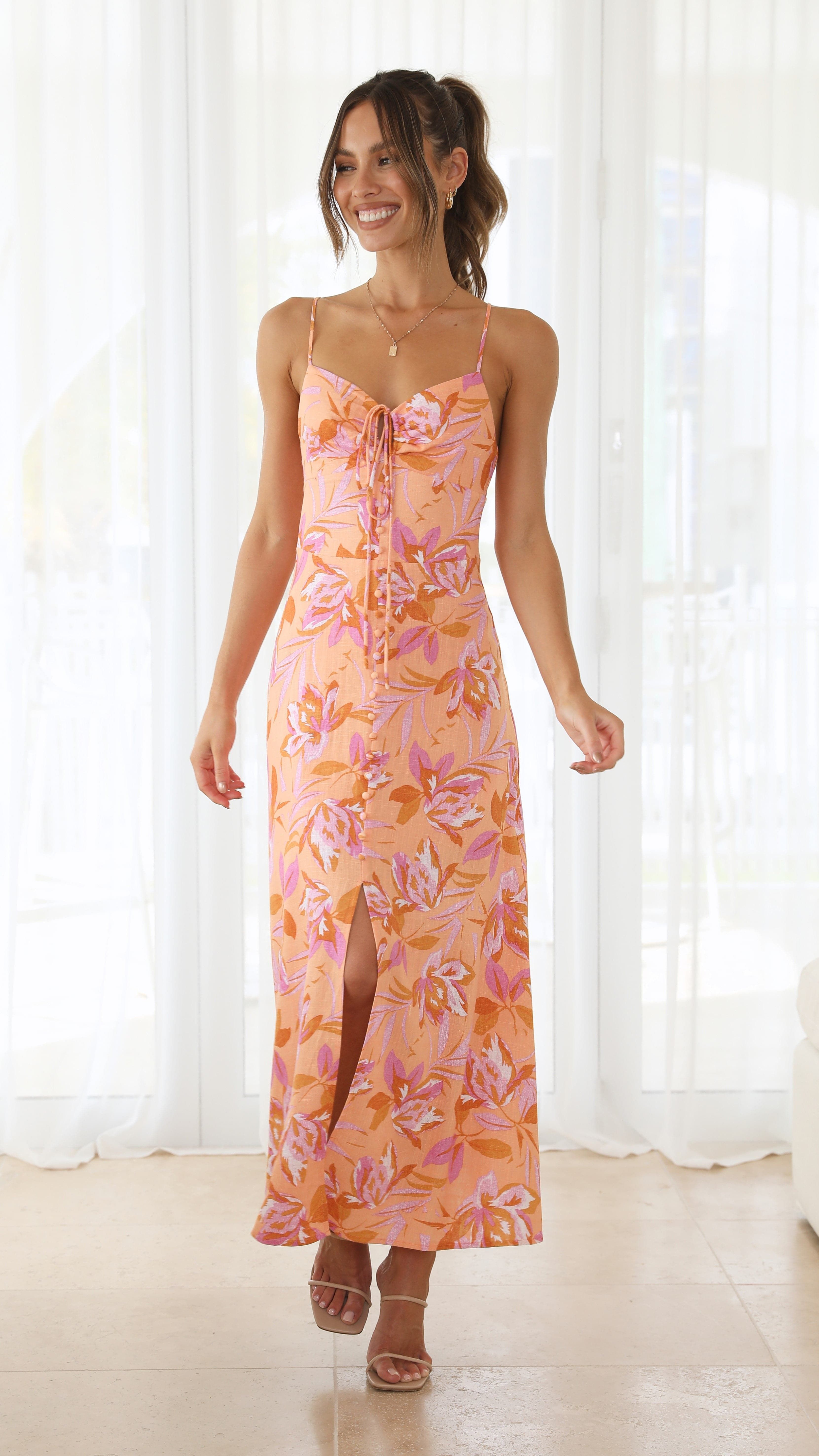 Carmen Halter Sundress - Pink Floral sold by Billy J product image thumbnail 4