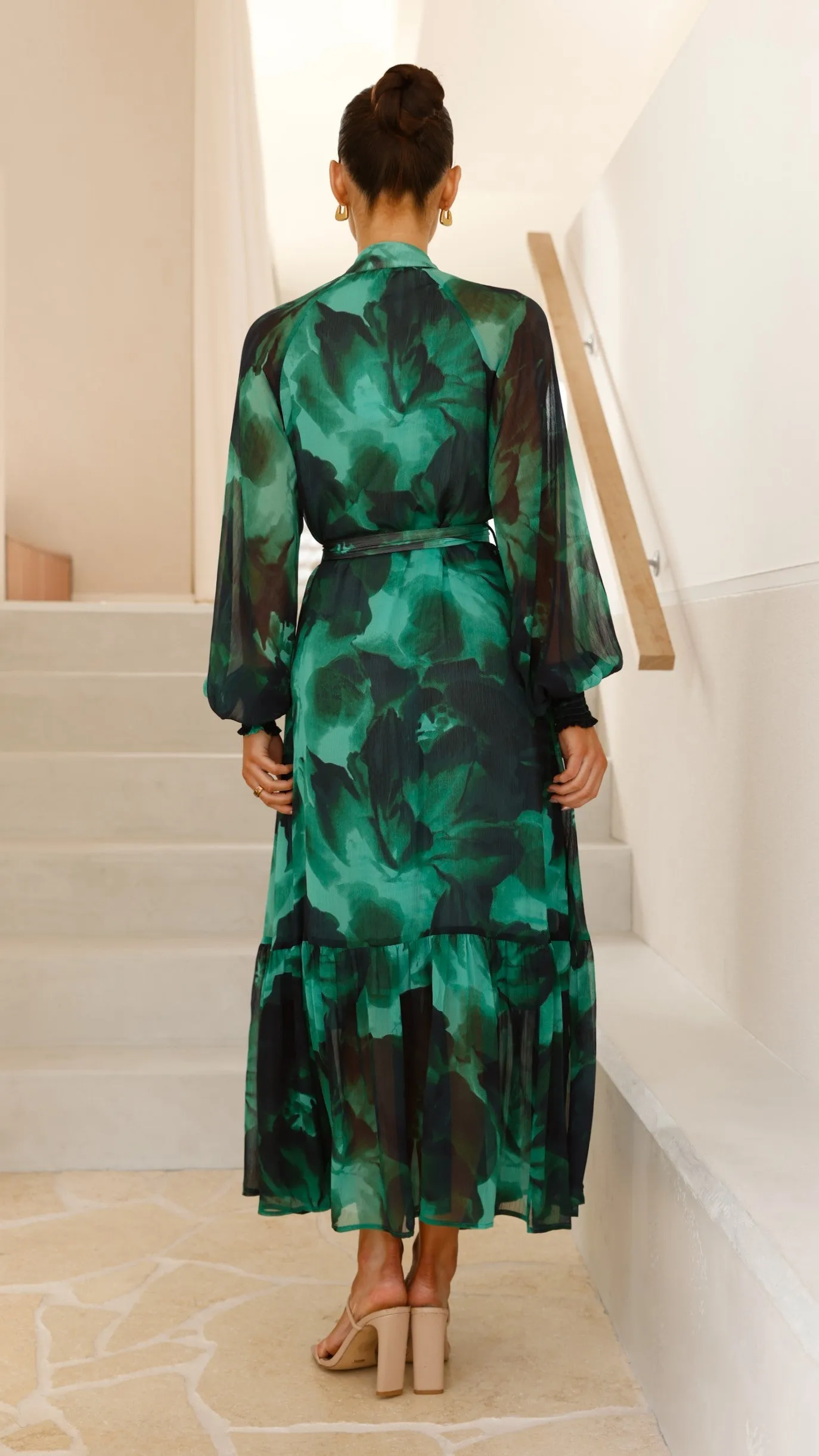 Renata Maxi Dress - Green Print sold by Billy J product image thumbnail 2