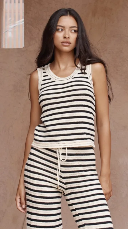 Cherie Tank - Sand / Black sold by Billy J