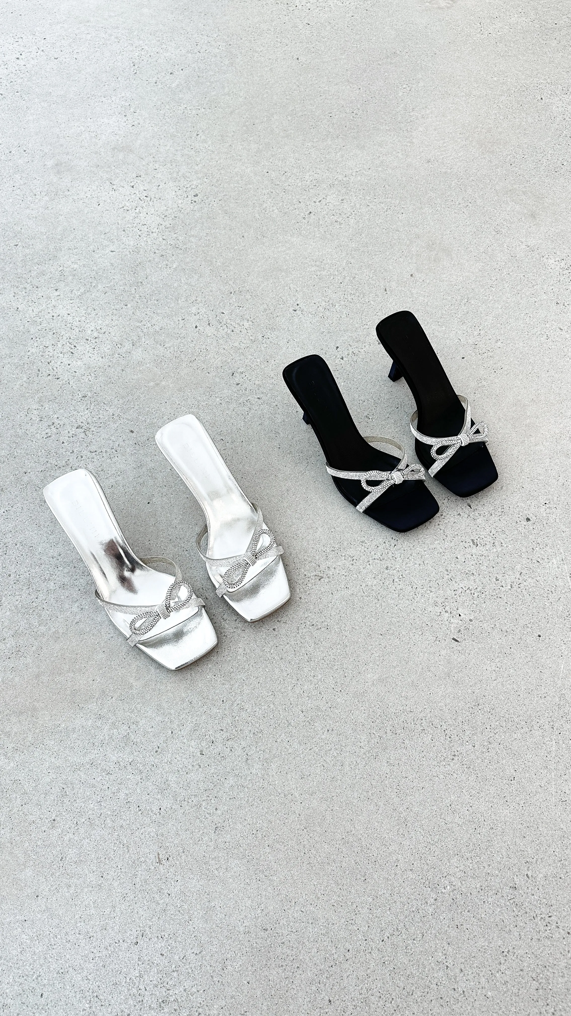 Fabia Heel - Black Satin Diamante sold by Billy J product image thumbnail 3