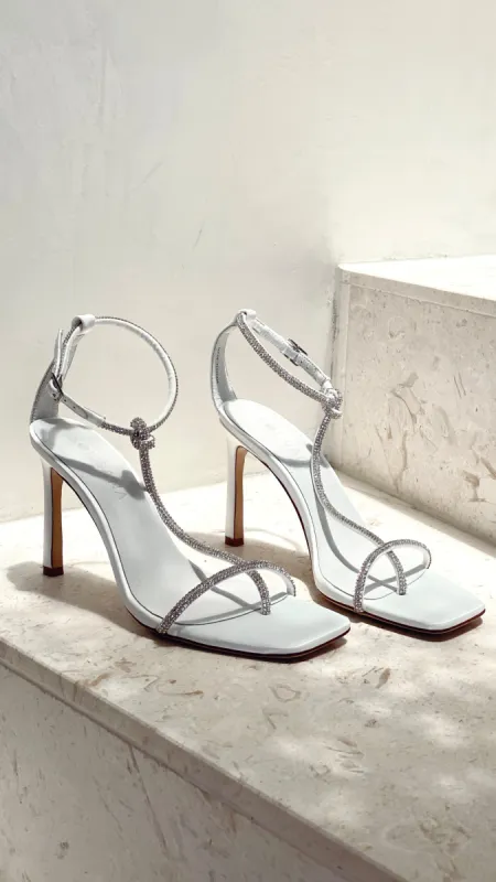 Sol Sana Reina Heel - White sold by Billy J