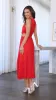Jamila Midi Dress - Red sold by Billy J