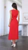 Jamila Midi Dress - Red sold by Billy J