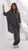 Linen Lounge Pant - Coal sold by Billy J