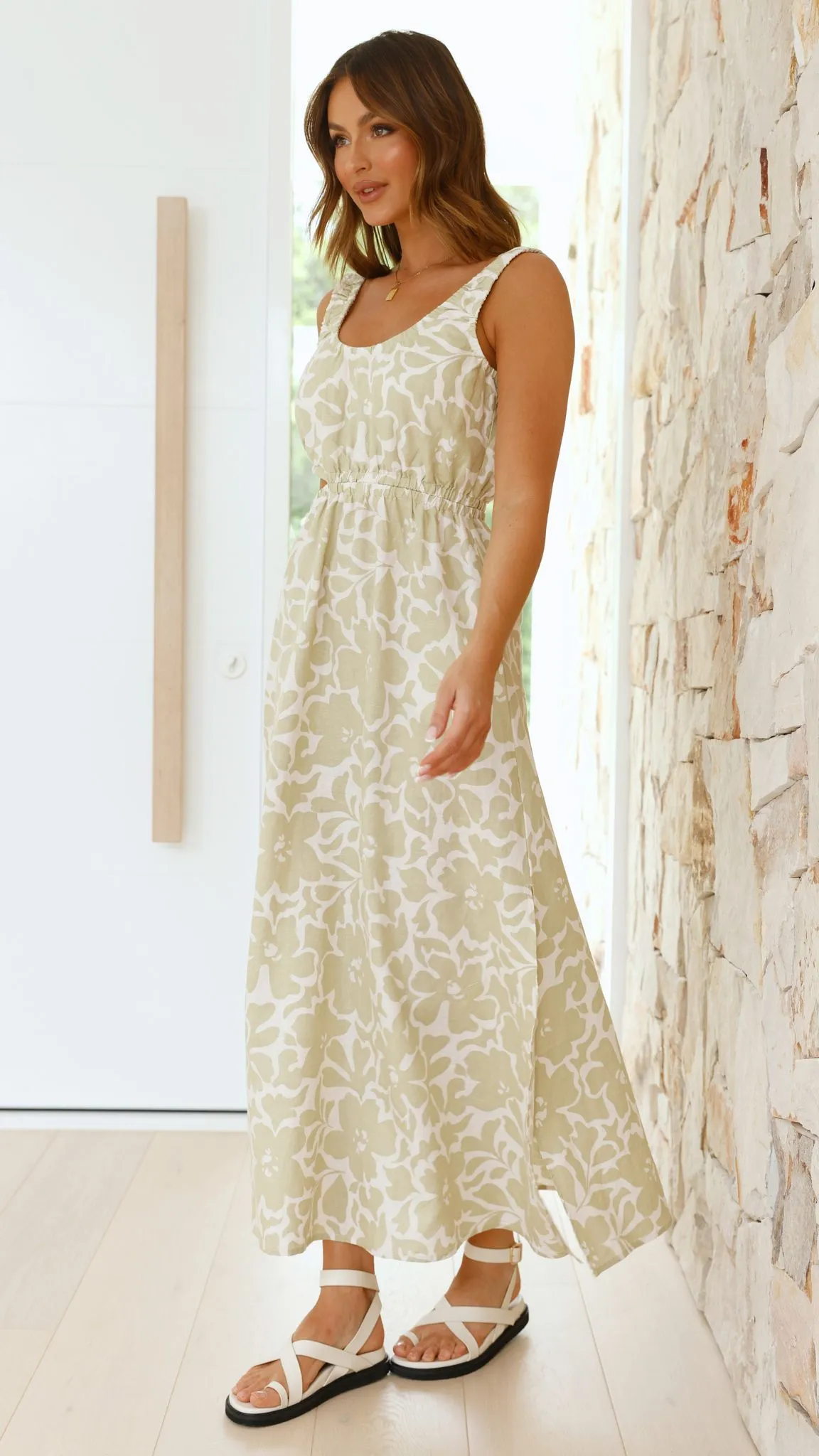 Soraya Maxi Dress - Aloe sold by Billy J product image thumbnail 4