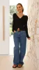 Wilma Long Sleeve Top - Black sold by Billy J
