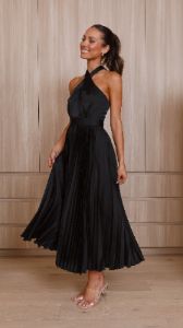 Charlotte Midi Dress - Black sold by Billy J
