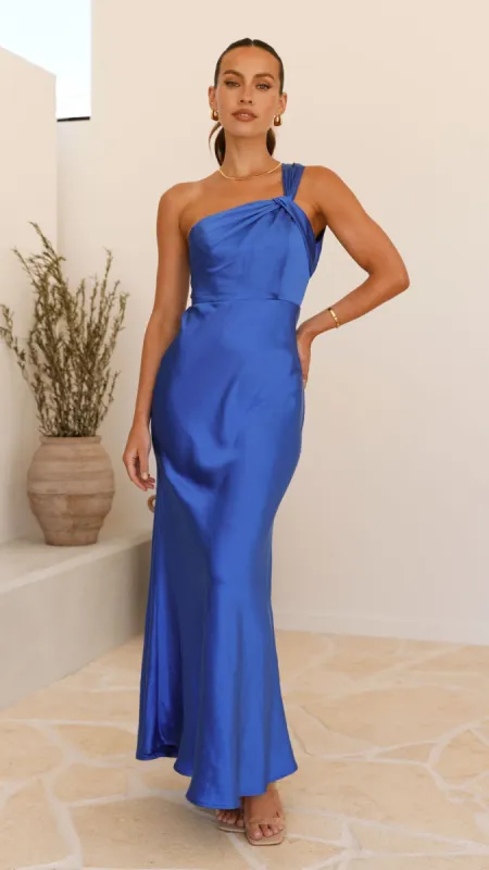Leah Maxi Dress - Cobalt Blue sold by Billy J