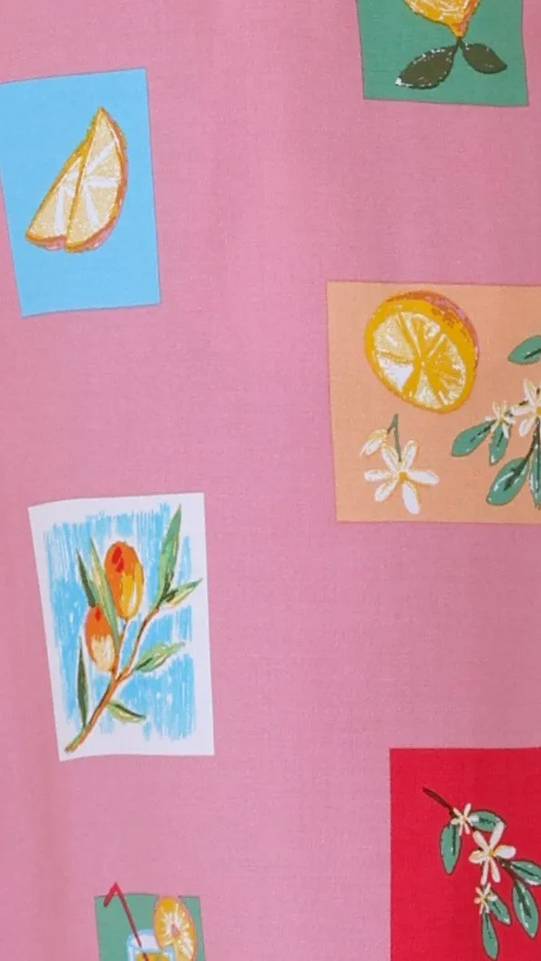 Faithan Jumpsuit - Pink / Lemon Print sold by Billy J product image thumbnail 4