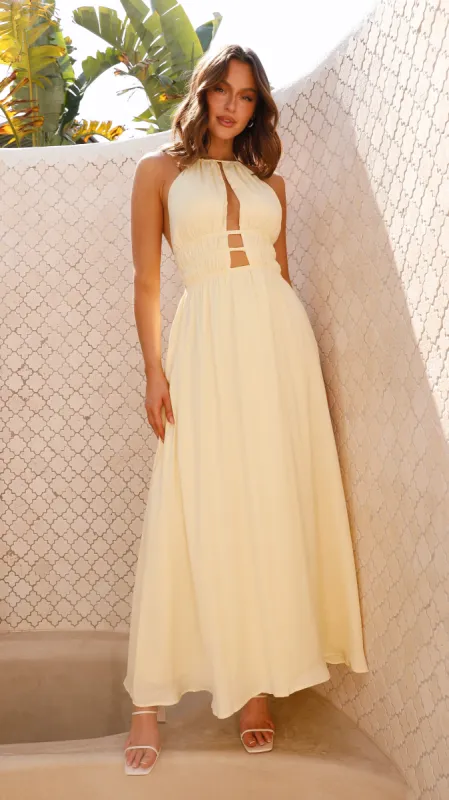 Ivy Maxi Dress - Yellow sold by Billy J
