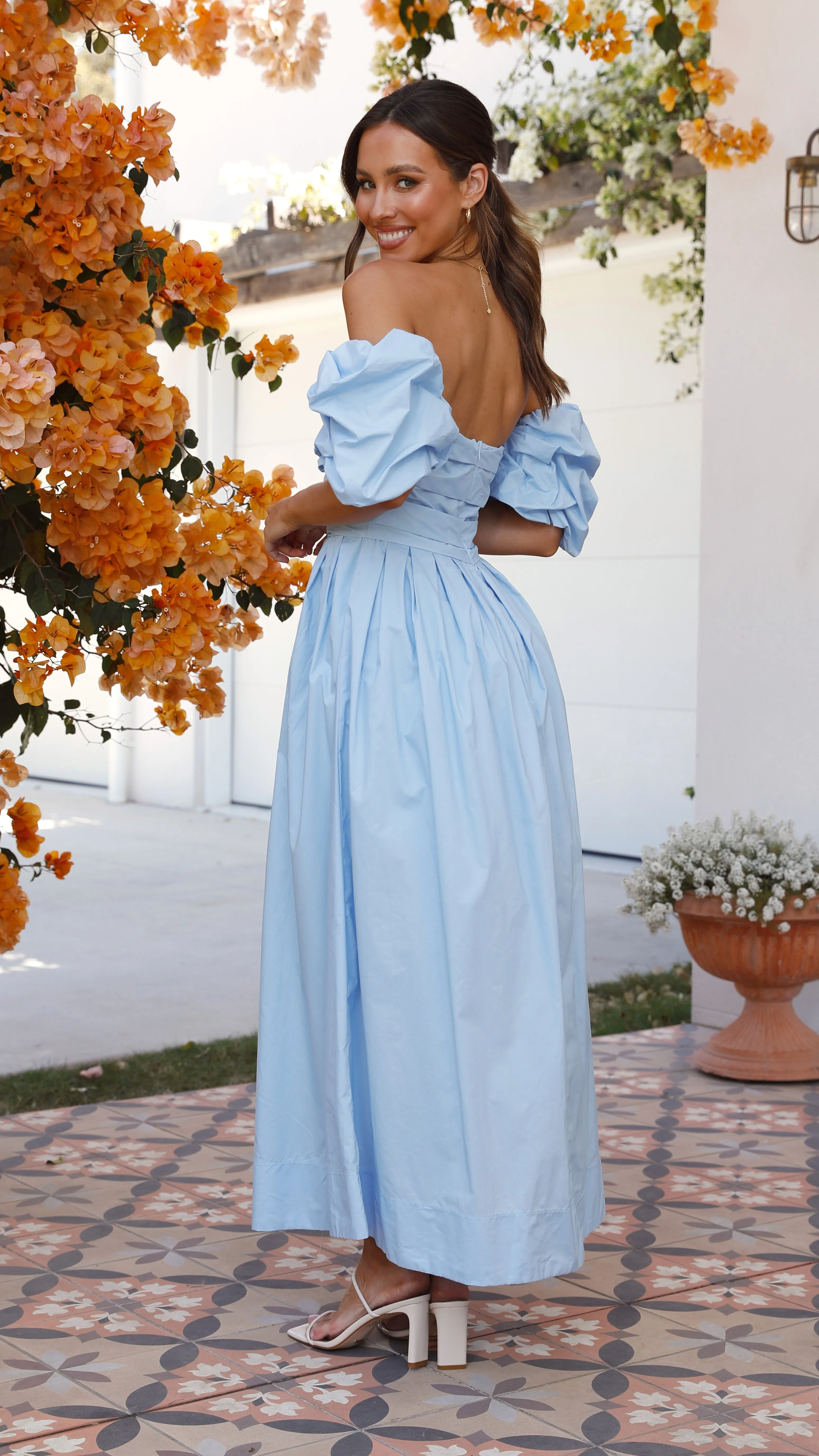Caelius Midi Dress - Light Blue sold by Billy J product image thumbnail 2