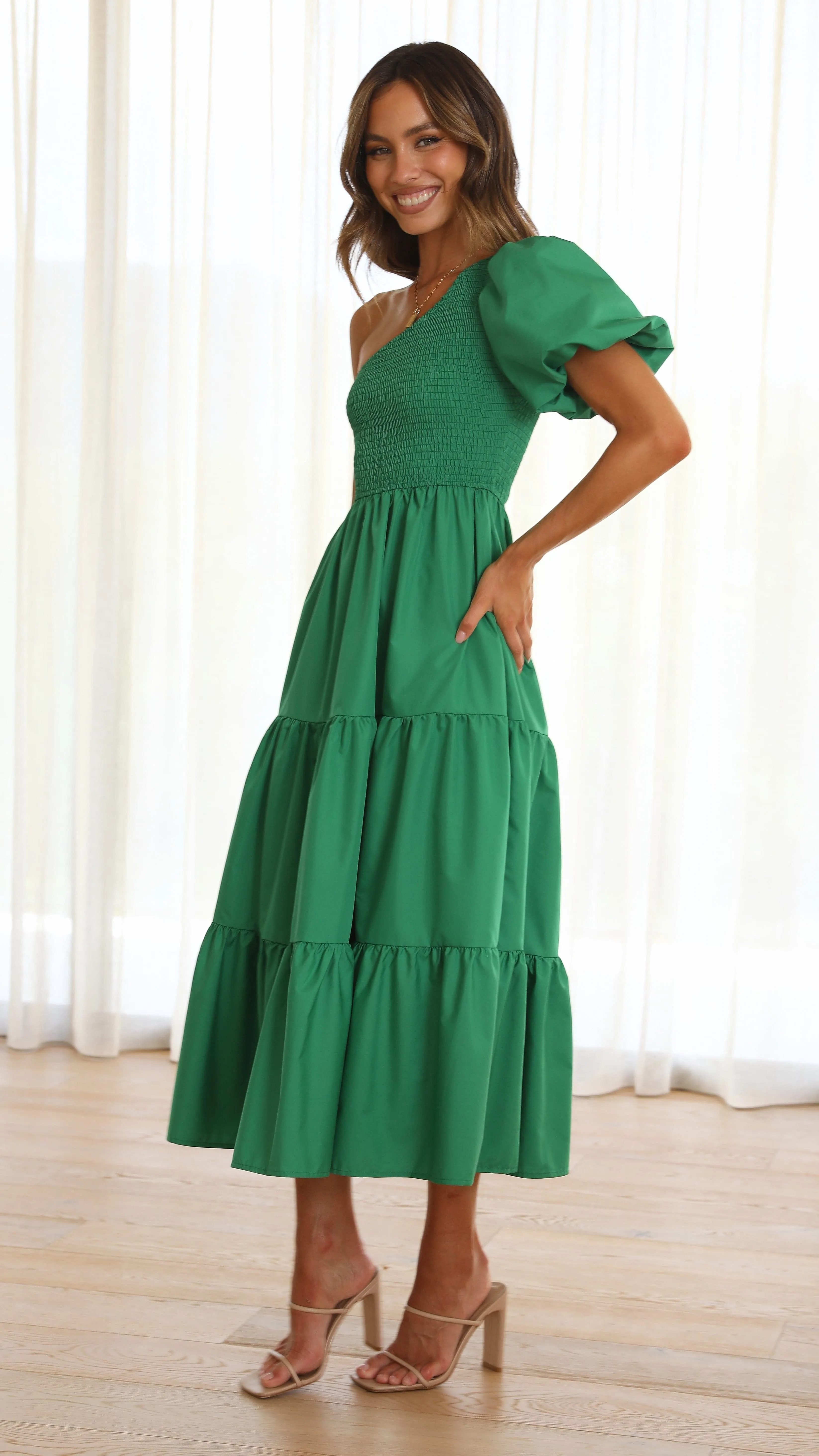 Frankie Maxi Dress - Emerald sold by Billy J product image thumbnail 3