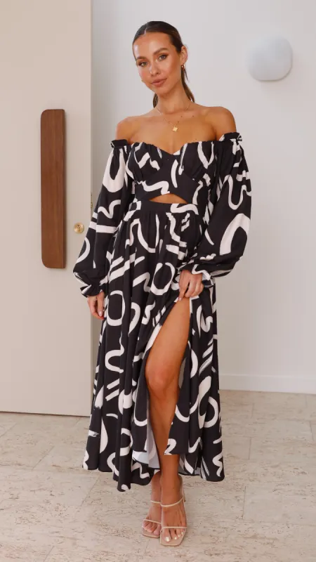Freya Maxi Dress - Black sold by Billy J