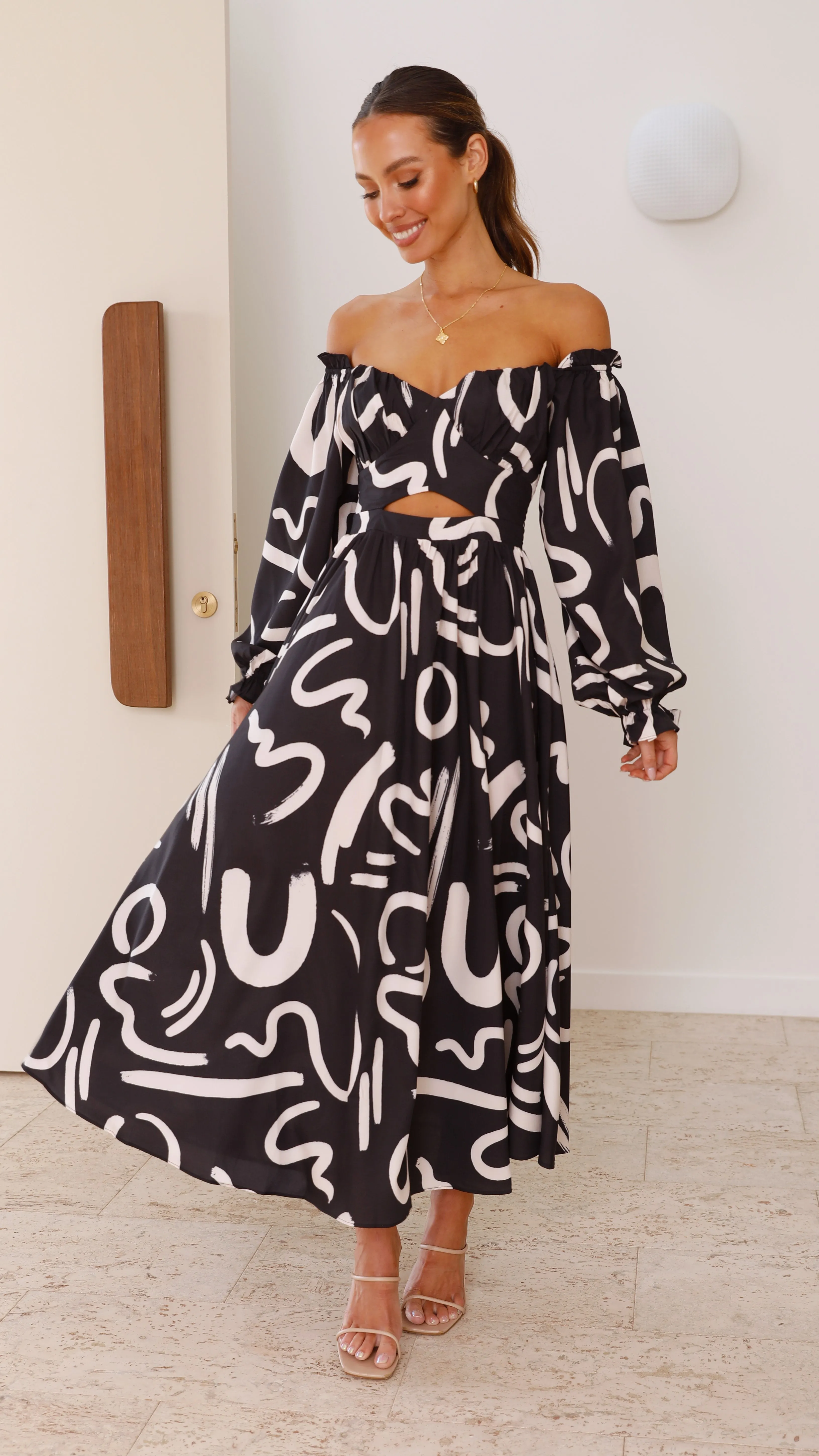 Freya Maxi Dress - Black sold by Billy J product image thumbnail 3