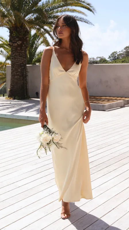 Ziah Maxi Dress - Yellow sold by Billy J