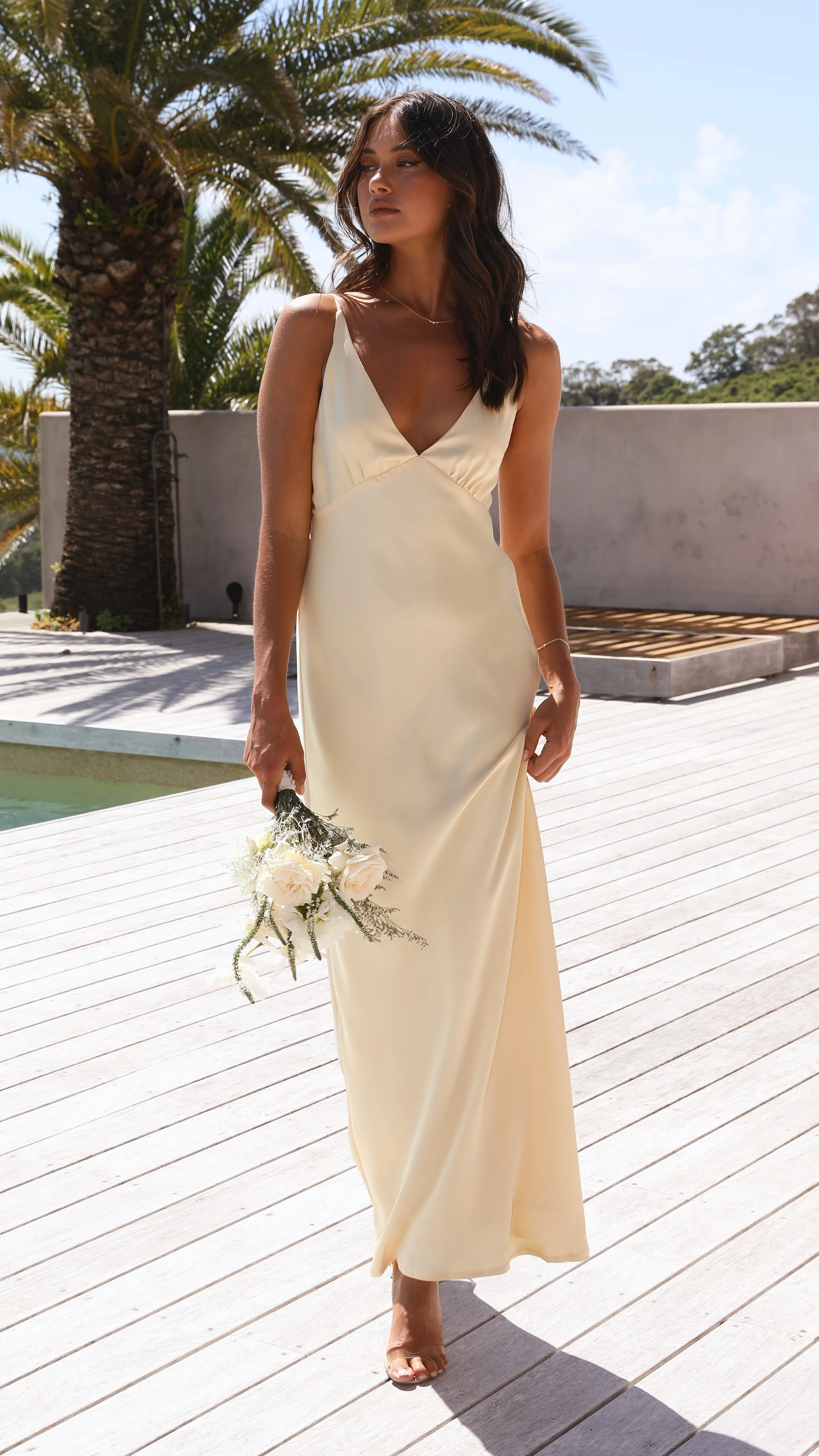 Ziah Maxi Dress - Yellow sold by Billy J