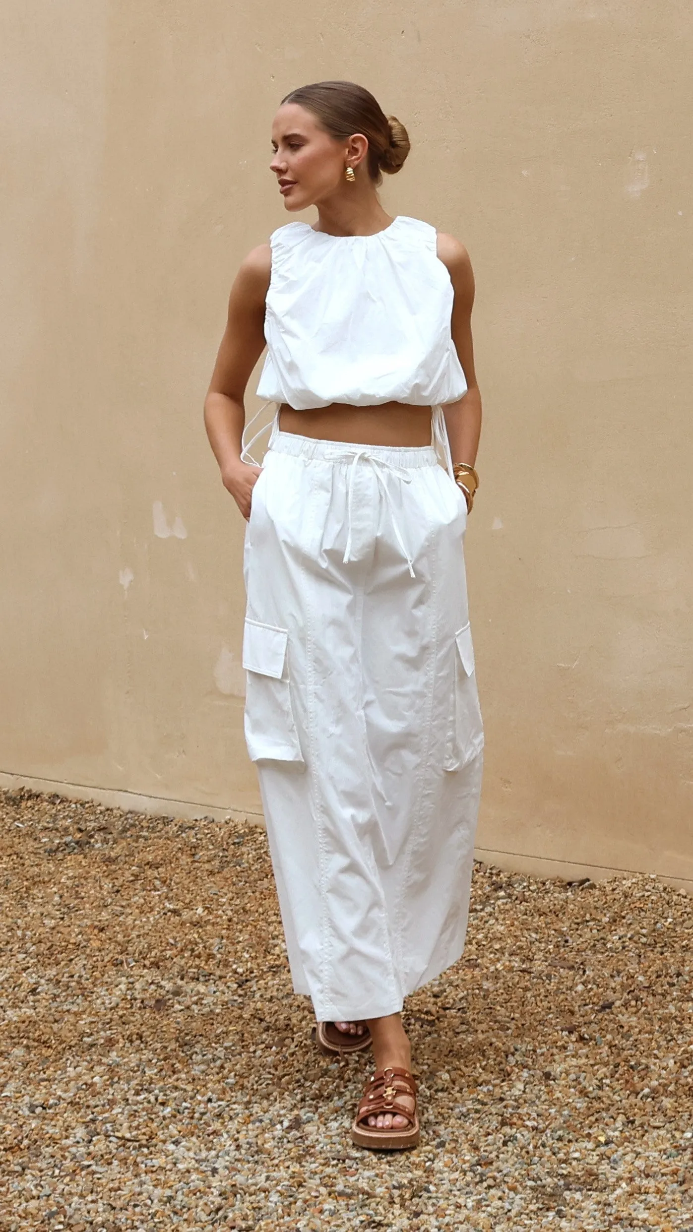 Kasey Midi Skirt - White sold by Billy J product image thumbnail 3