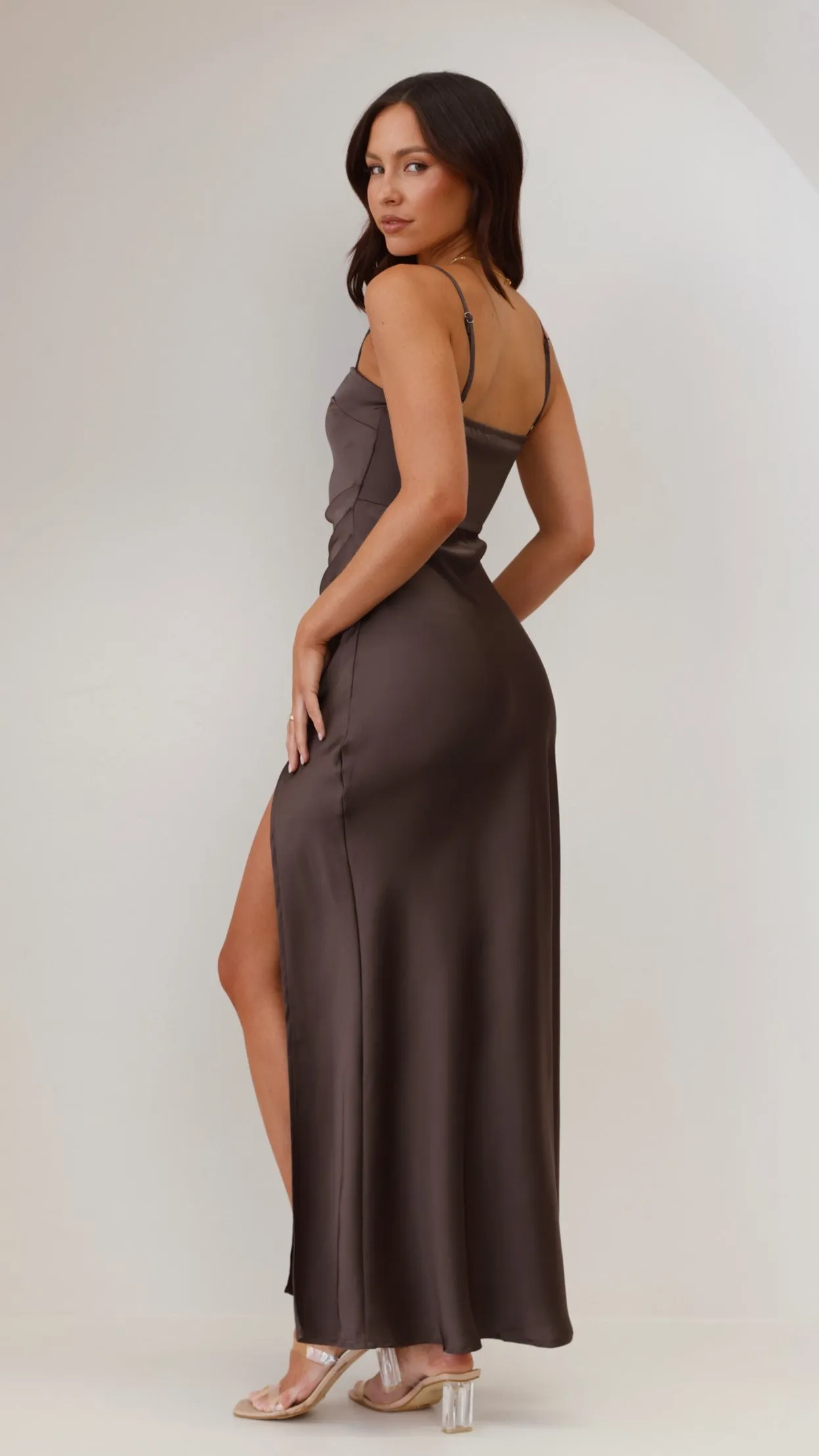Ilana Maxi Dress - Espresso sold by Billy J product image thumbnail 3