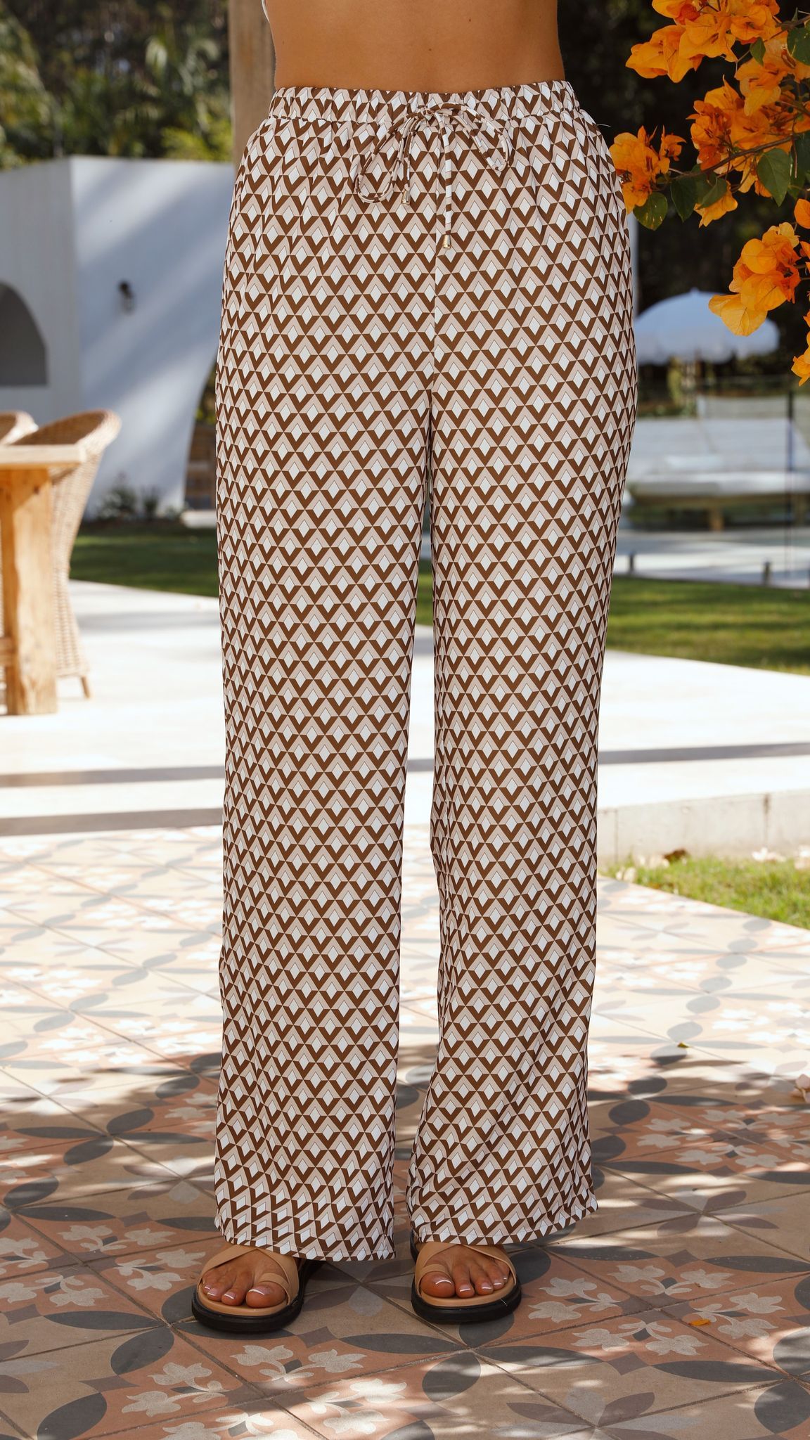 Milani Pant - Chocolate Geo sold by Billy J