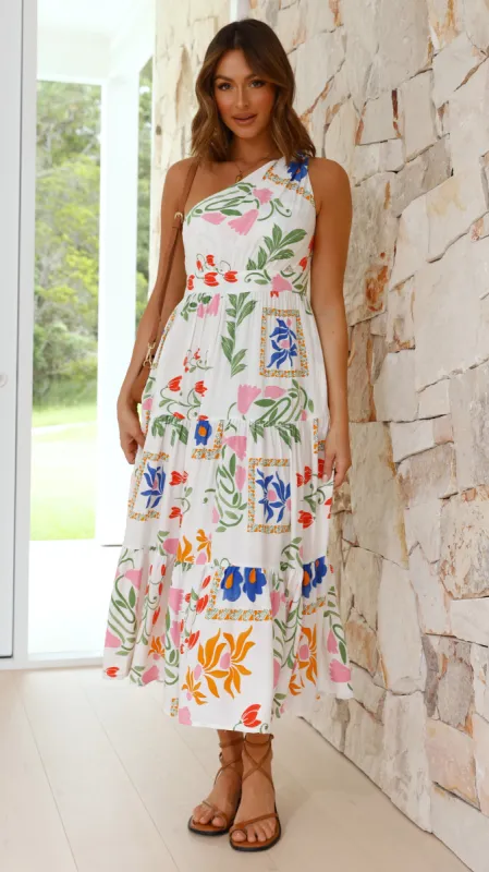 Rennie Denim Maxi Skirt - Mid Blue made by Billy J