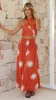 Jasmine Crop - Rust Sun Print sold by Billy J