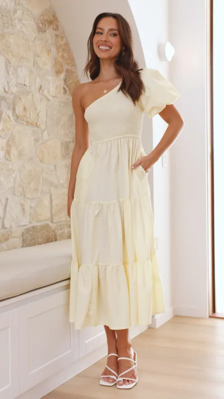 Frankie Maxi Dress - Yellow sold by Billy J