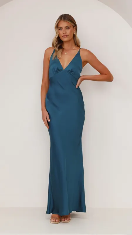 Ziah Maxi Dress - Teal sold by Billy J