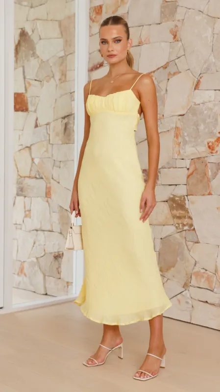 Galina Maxi Dress - Yellow sold by Billy J
