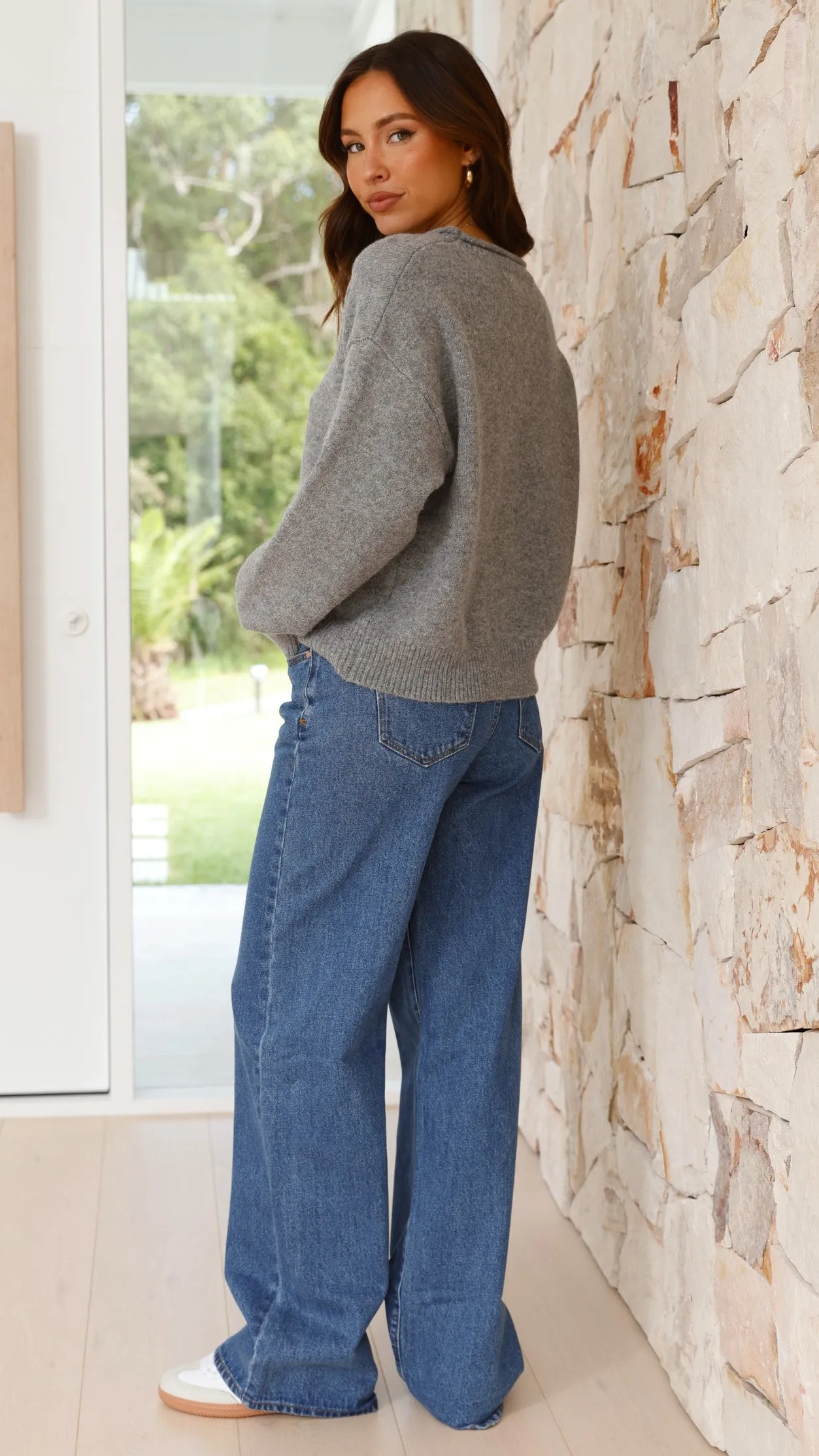 Grazie Knit Jumper - Grey sold by Billy J product image thumbnail 4