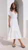 Kimberly Midi Dress - White sold by Billy J